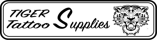 TIGER TATTOOO SUPPLIES BLACK BANNER