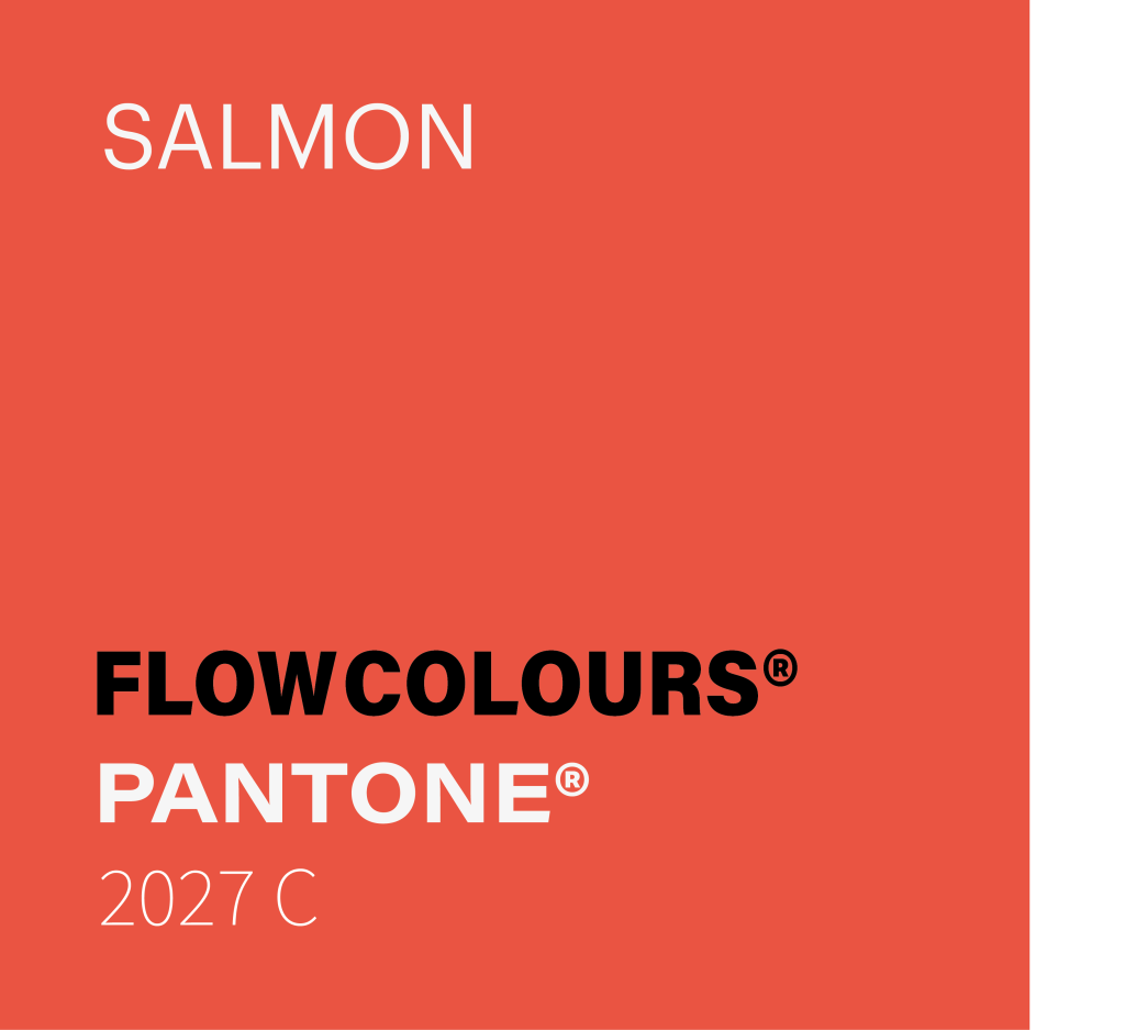 SALMON CORAL ORANGE FLOW COLOURS COULOUR SWATCH 30 ML TATTOO INK