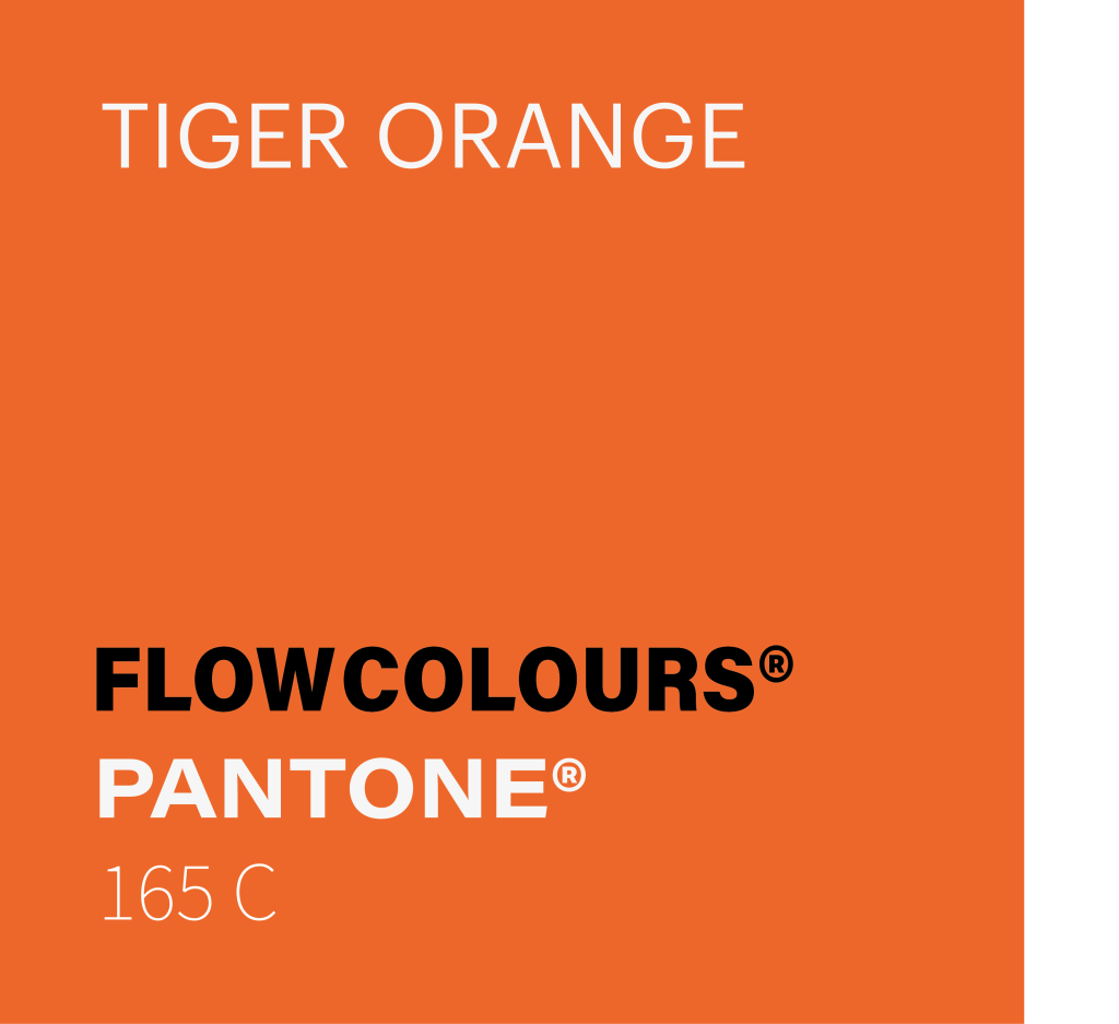TIGER ORANGE CORAL ORANGE FLOW COLOURS COULOUR SWATCH 30 ML TATTOO INK