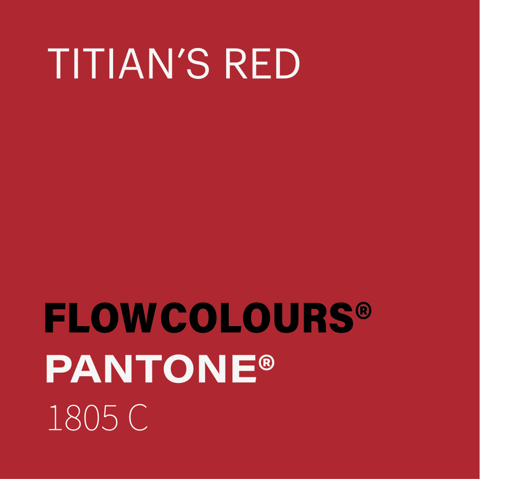 TITANS RED CORAL ORANGE FLOW COLOURS COULOUR SWATCH 30 ML TATTOO INK