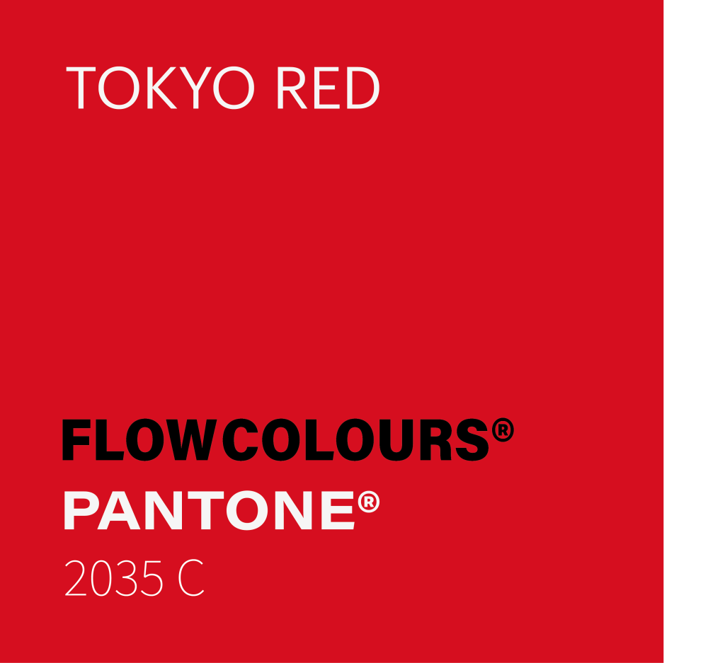 TOKYO RED CORAL ORANGE FLOW COLOURS COULOUR SWATCH 30 ML TATTOO INK