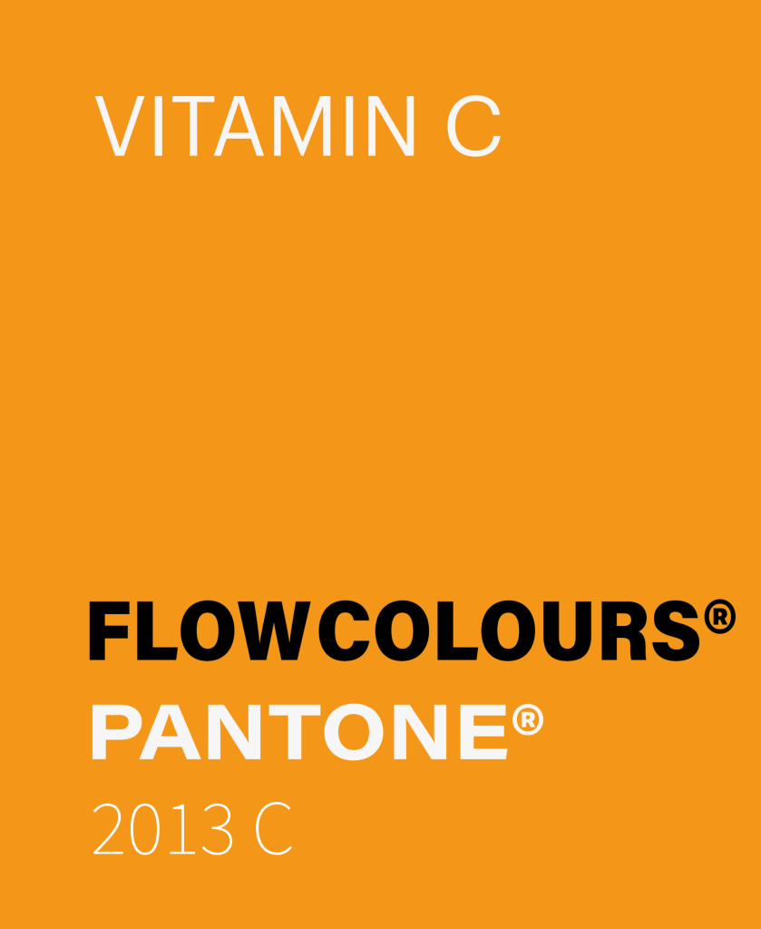 VITAMINC CORAL ORANGE FLOW COLOURS COULOUR SWATCH 30 ML TATTOO INK