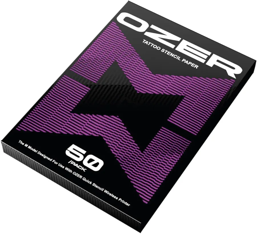 Flow Tattoo Cartridge Needles Red Label | Tiger Tattoo Supplies Torquay Devon OZER STENCIL PAPPER BLACK AND PURPIL. 50 SHEET BOX