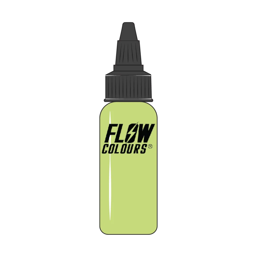 AVOCADO GREEN FLOWCOLOURS TATTOO -30ML TIGER TATTOO SUPPLIES BOTTLE ICON