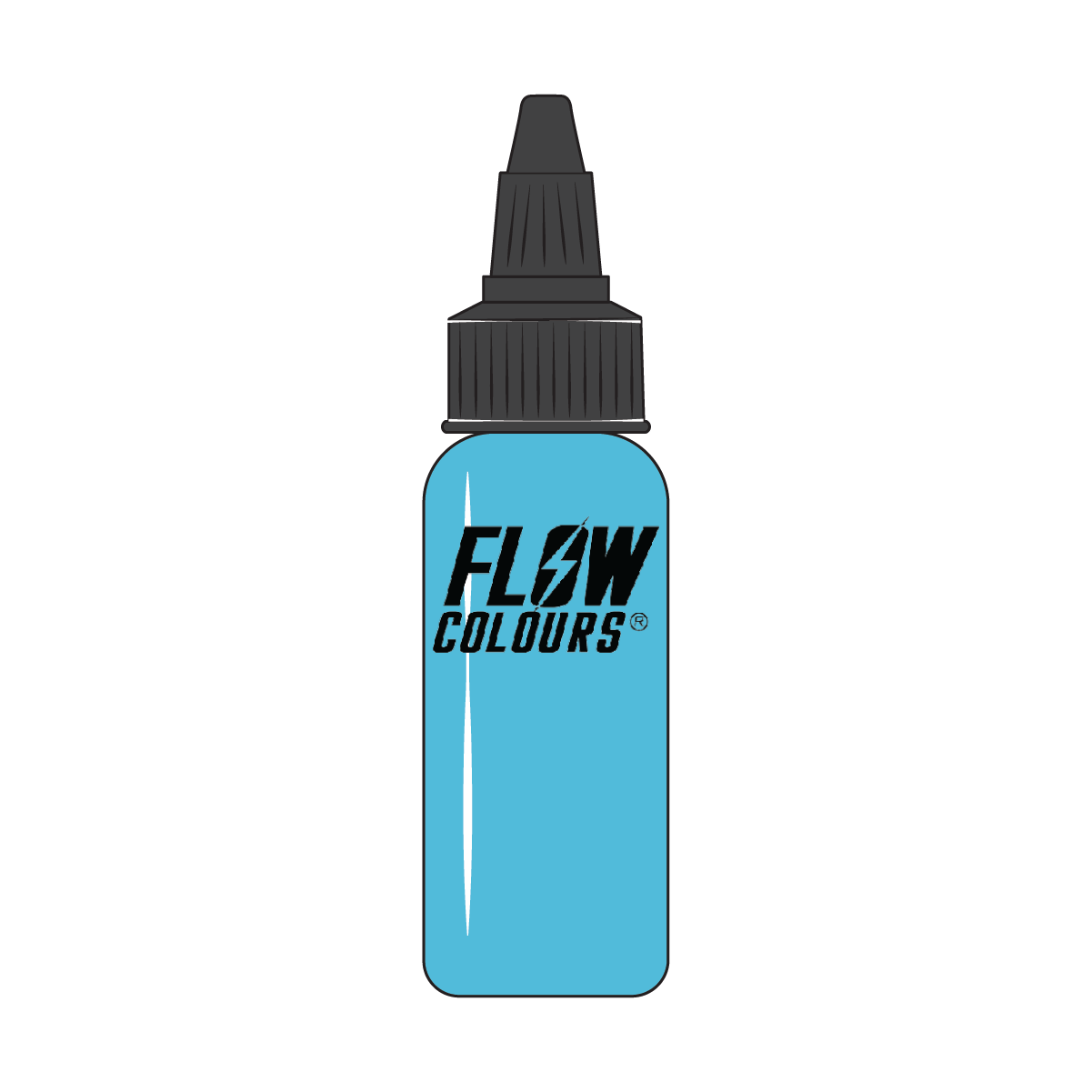 BABY BLUE FLOWCOLOURS TATTOO - 30ML | Tiger Tattoo Supplies Torquay Devon BABY BLUE FLOWCOLOURS TATTOO -30ML