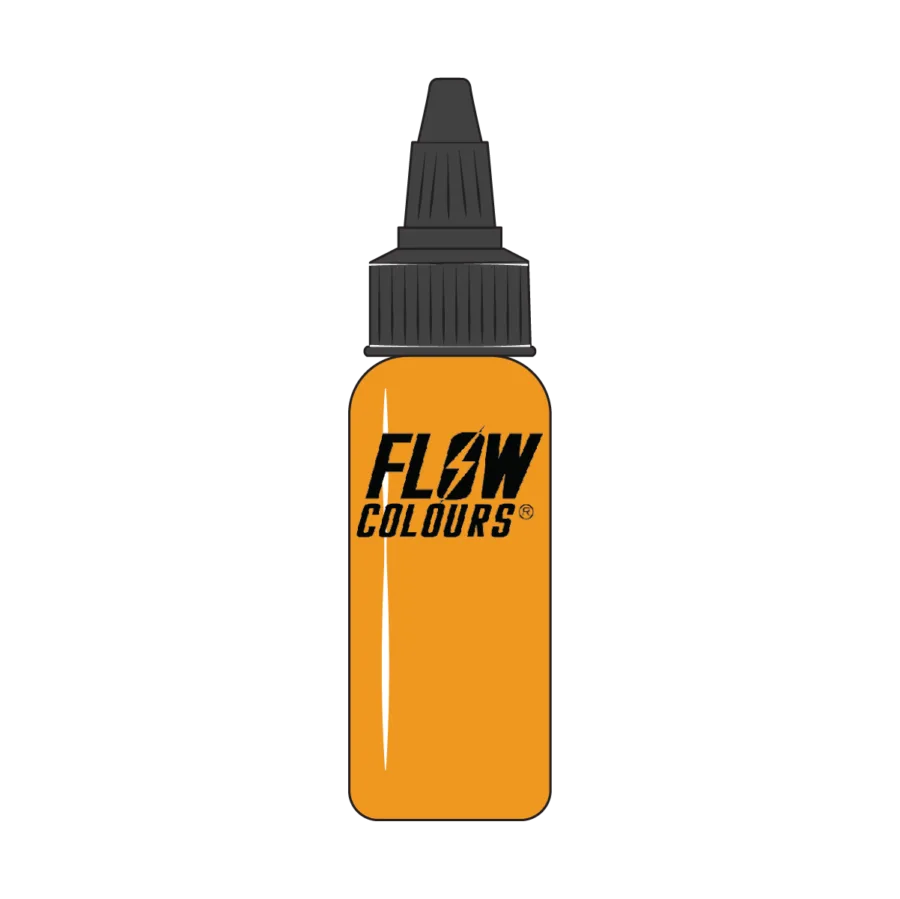 BRIGHT YELLOW FLOWCOLOURS TATTOO INK 30 ML TIGER TATTOO SUPPLIES ICON