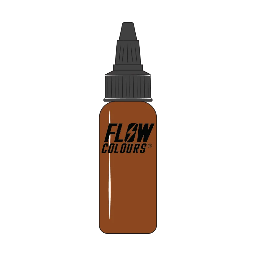 Burnt Sienna flow colours tattoo ink icon