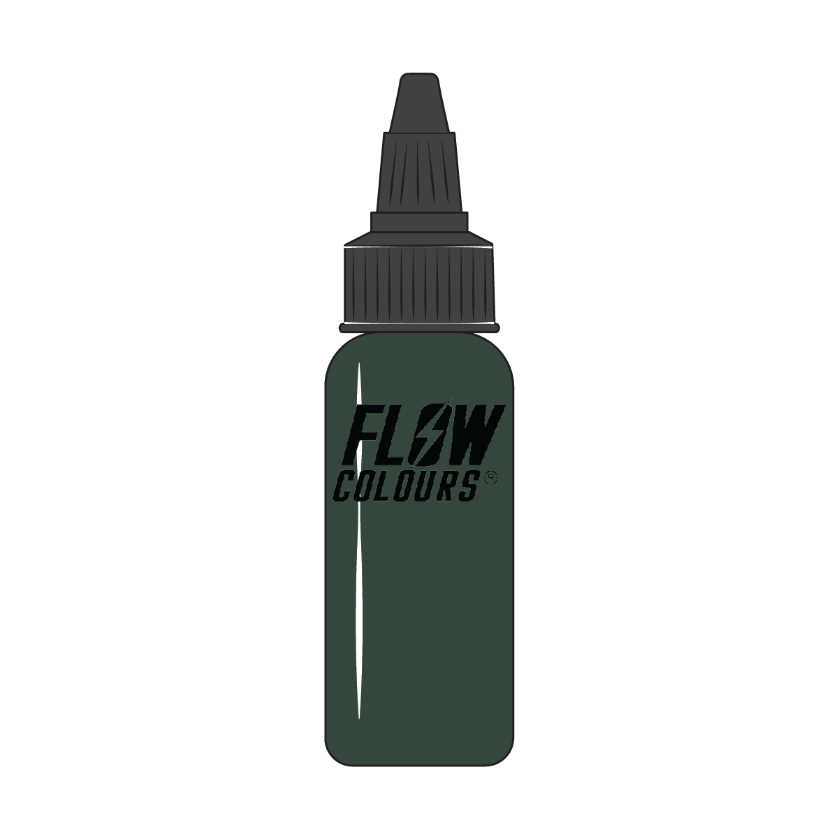 GREEN ABYSS Flow Colours Tattoo Ink – 30 ml | Tiger Tattoo Supplies Torquay Devon GREEN ABYSS FLOWCOLOURS TATTOO INK