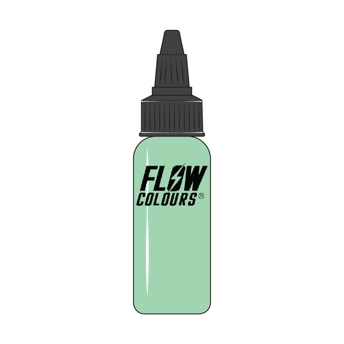 Mint Green Flow Colours Tattoo Ink – 30 ml | Tiger Tattoo Supplies Torquay Devon Mint-Green flow colours tatoo ink icon tiger tatttoo supplies