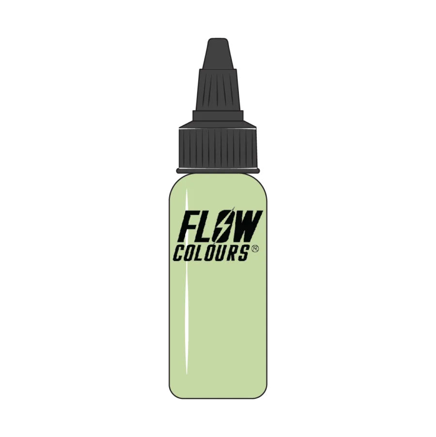 Pastal green flow colours tattooink