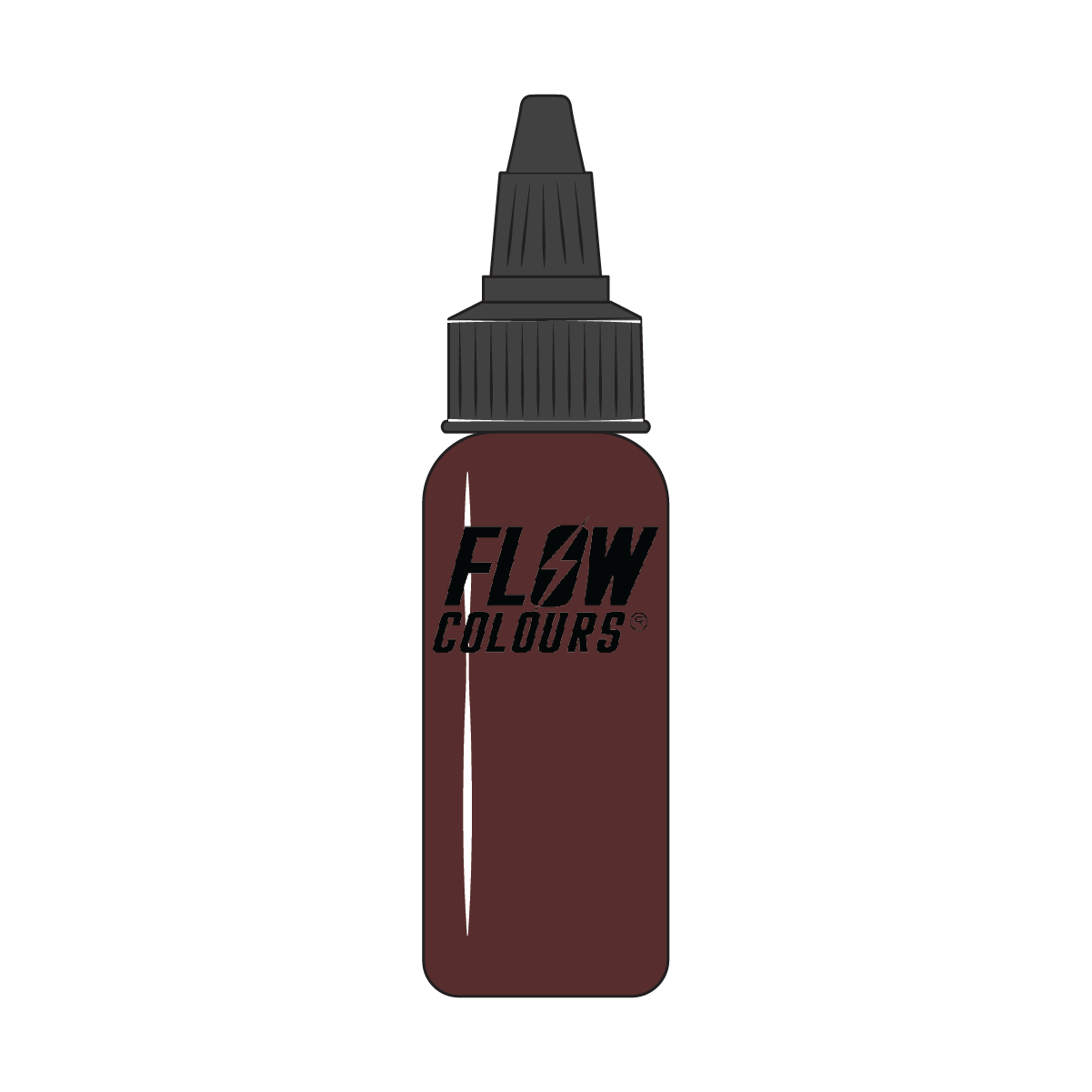 ROOT BEER RED Flow Colours Tattoo Ink – 30 ml | Tiger Tattoo Supplies Torquay Devon ROOT BEAR RED FLOWcolours tattoo ink tiger tattoo supplies bottleicon