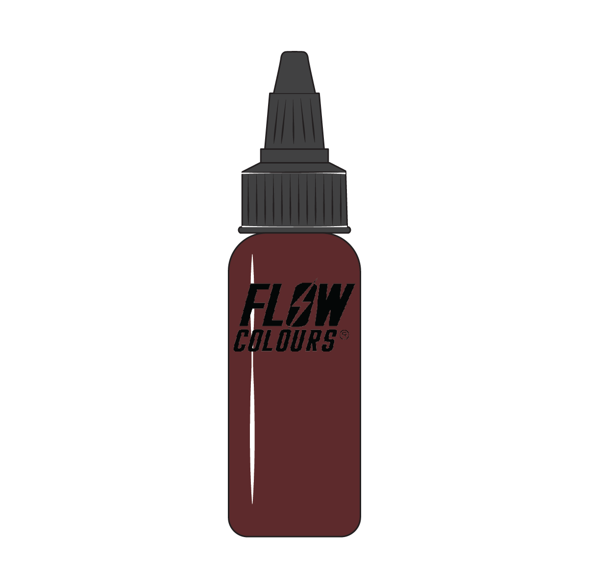RED-MAHOGANY Flow Colours Tattoo Ink – 30 ML | Tiger Tattoo Supplies Torquay Devon Red-Mahogany flow colouers tattoo ink