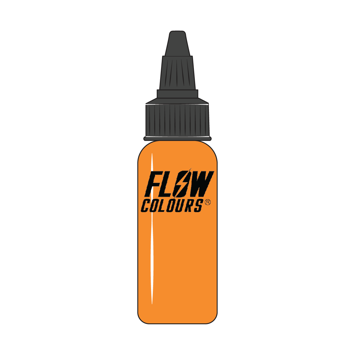 TERRA ORANGE FLOW COLOURS TATTOO INK - 30 ML | Tiger Tattoo Supplies Torquay Devon Terra Orange FLOW COLOURS TATTOO INK